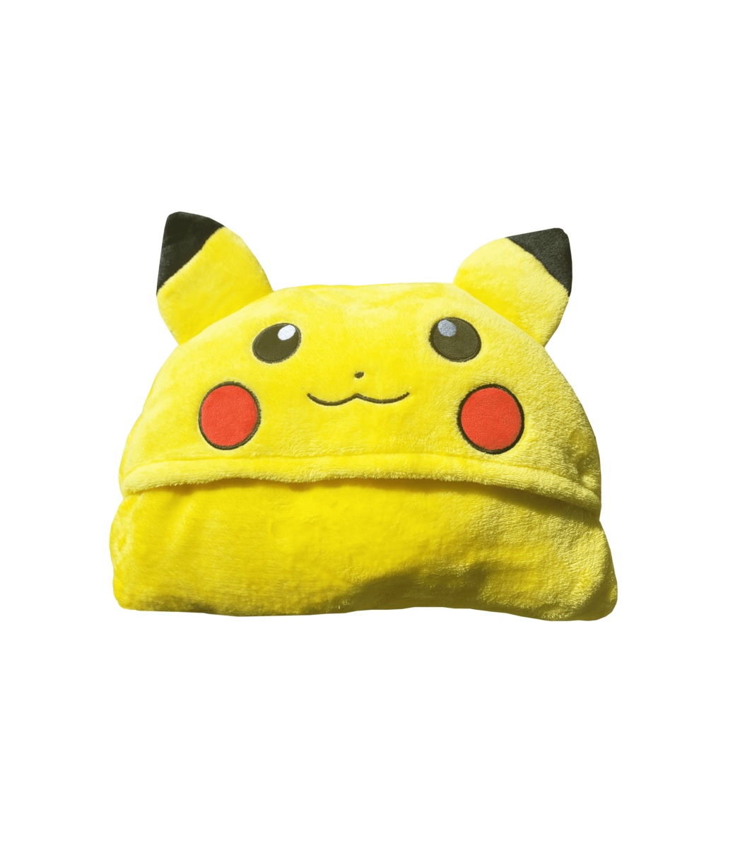 Pokemon Fleece blanket with hood Pikachu - 120 x 150 cm