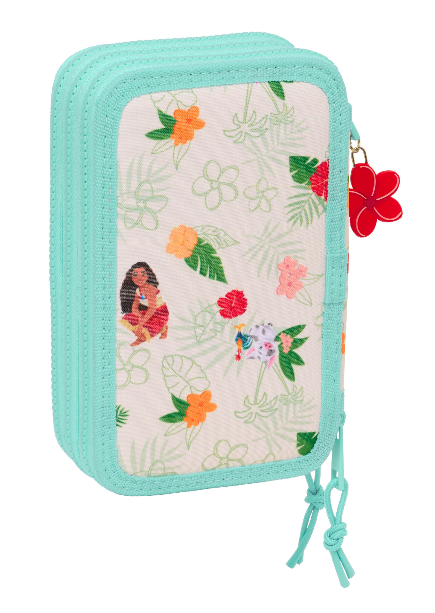 Disney Vaiana Gevuld Etui, Ocean Sisters - 36 stuks - 19,5 x 12,5 x 5,5 cm - Polyester