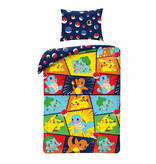 Pokemon Duvet cover Happy - Single - 140 x 200 + 70 x 90 cm - Cotton