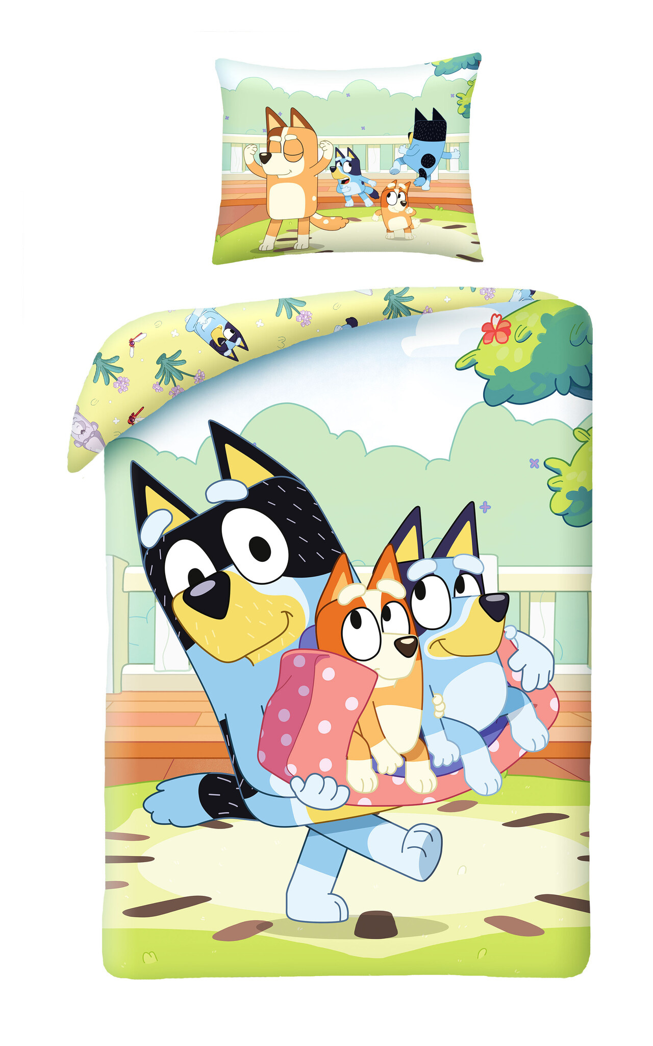 Bluey Duvet cover, Family Time - Single - 140 x 200 cm / 70 x 90 cm - Cotton