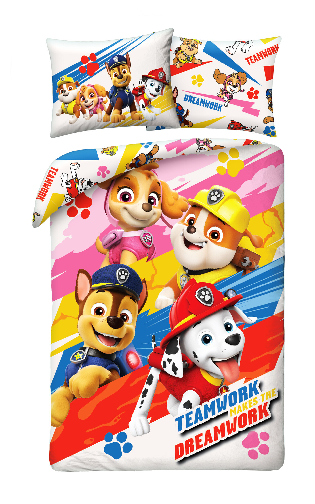 Paw Patrol Duvet cover Dreamwork - Single - 140 x 200 cm / 70 x 90 cm - Cotton
