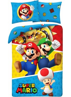 Super Mario Duvet cover - Single - 140 x 200 cm / 70 x 90 cm - Cotton