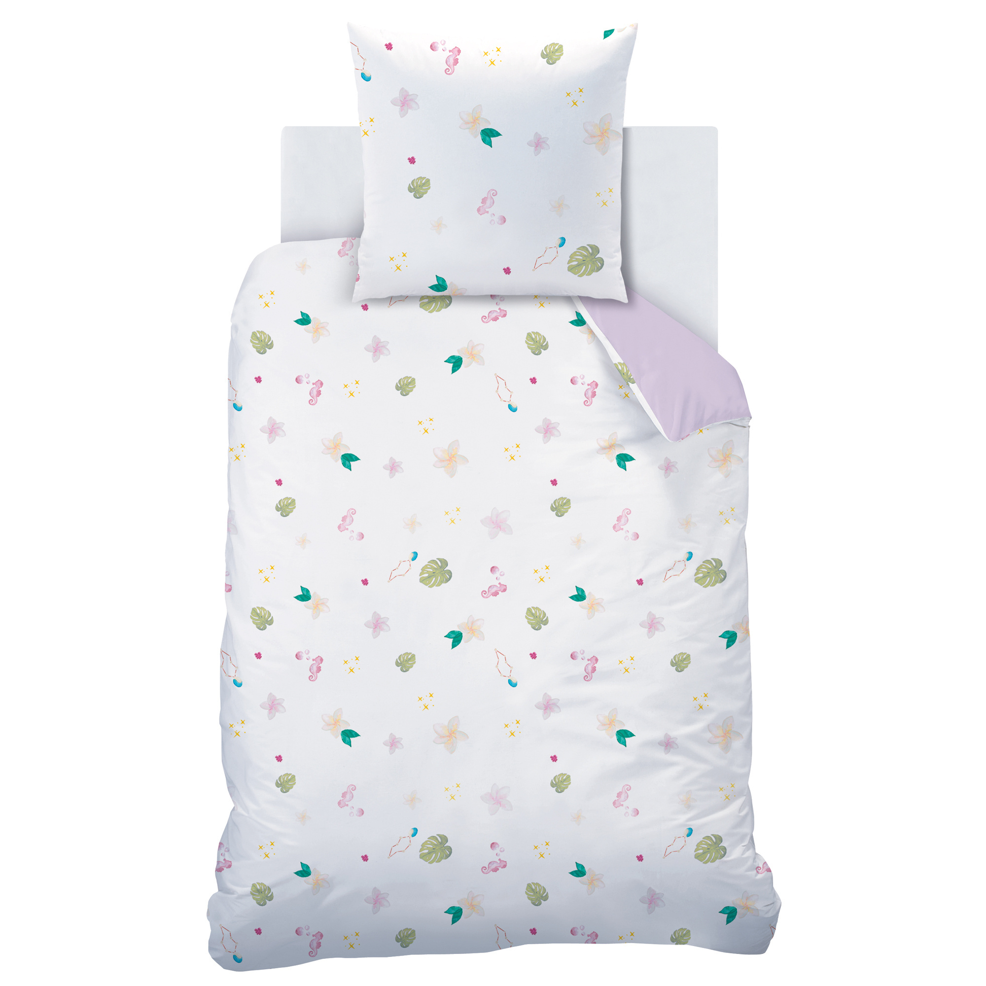 Disney Vaiana Duvet cover, Island - Single - 140 x 200 + 63 x 63 cm - Cotton