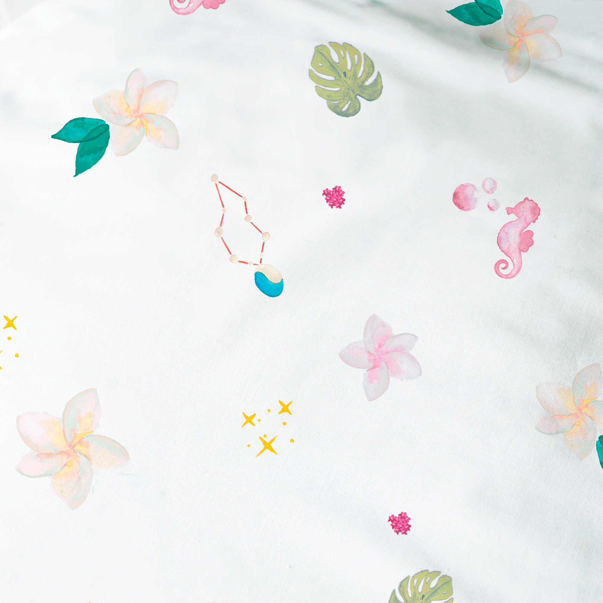 Disney Vaiana Duvet cover, Island - Single - 140 x 200 + 63 x 63 cm - Cotton