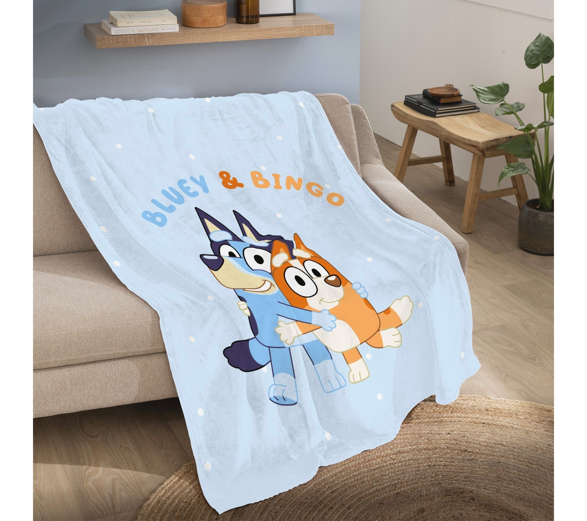 Bluey Fleece plaid Cuddle - 125 x 150 cm - Polyester