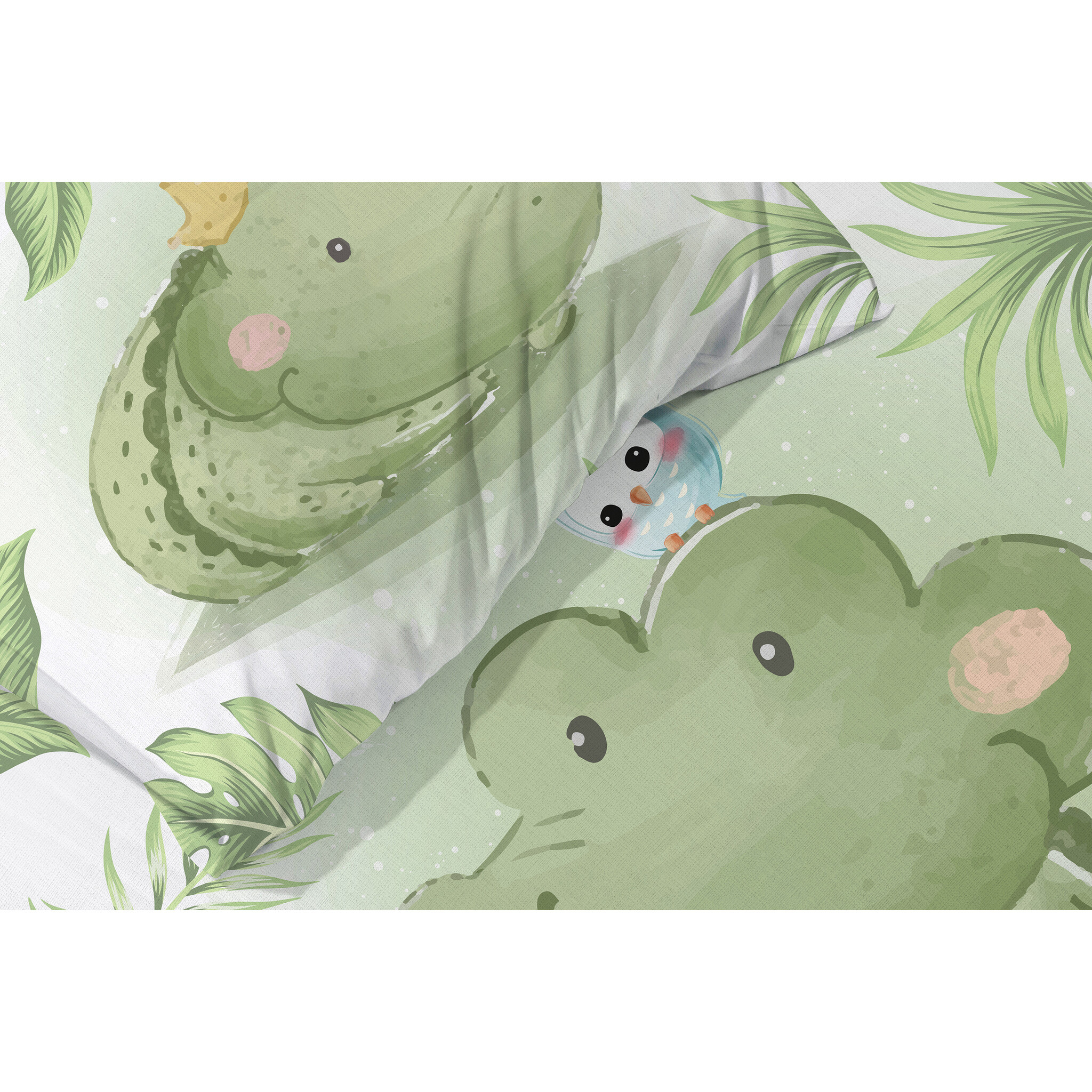 Cuddles BABY / Peuter dekbedovertrek, Croc - 100 x 135 cm / 40 x 60 cm - Katoen
