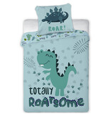 Cuddles BABY / Toddler duvet cover, Dinosaur - 100 x 135 cm / 40 x 60 cm - Cotton