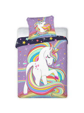 Cuddles BABY / Peuter dekbedovertrek Unicorn 100 x 135 cm Katoen