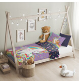 Cuddles BABY / Peuter dekbedovertrek, Unicorn - 100 x 135 cm / 40 x 60 cm - Katoen