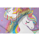 Cuddles BABY / Peuter dekbedovertrek, Unicorn - 100 x 135 cm / 40 x 60 cm - Katoen