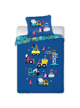Cuddles BABY / Peuter dekbedovertrek Auto 100 x 135 cm Katoen