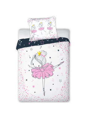 Cuddles BABY / Peuter dekbedovertrek Ballerina 100 x 135 cm Katoen