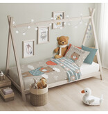 Cuddles BABY / Peuter dekbedovertrek, Beer - 100 x 135 cm / 40 x 60 cm - Katoen