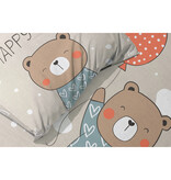 Cuddles BABY / Peuter dekbedovertrek, Beer - 100 x 135 cm / 40 x 60 cm - Katoen