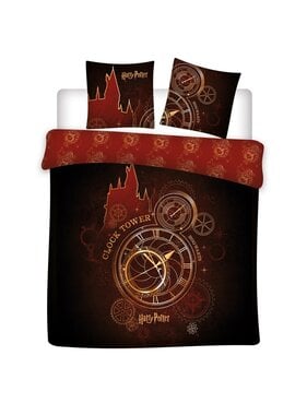 Harry Potter Dekbedovertrek Clock Tower 240 x 220 + 65 x 65 cm Polykatoen