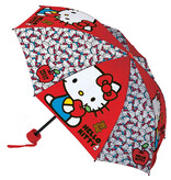 Hello Kitty Paraplu, Apple - Ø 90 x 24/55 cm - Polyester
