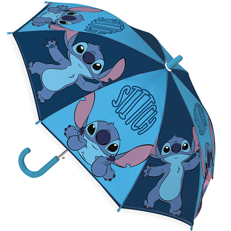 Disney Lilo & Stitch Paraplu, Blue - Ø 75 x 62 cm - Polyester