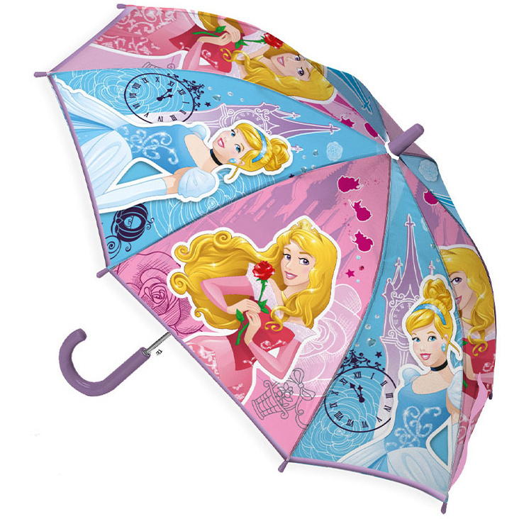 Disney Princess Umbrella, Clock - Ø 75 x 62 cm - Polyester
