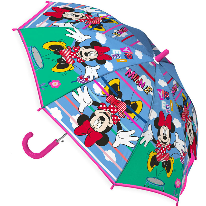 Disney Minnie Mouse Umbrella, Jump - Ø 75 x 62 cm - Polyester