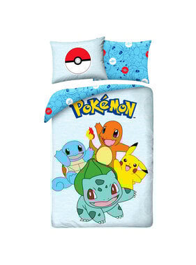 Pokemon Dekbedovertrek Starters 140 x 200 cm / 70 x 90 cm Katoen