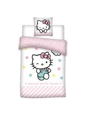 Hello Kitty Dekbedovertrek Club 140 x 200 + 65 x 65 cm Katoen