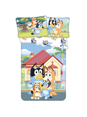 Bluey BABY / Peuter dekbedovertrek, Home 135 x 100 + 40 x 60 cm Katoen