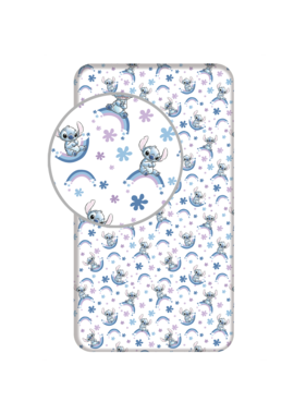 Disney Lilo & Stitch Fitted sheet Rainbow 90 x 200 cm Cotton