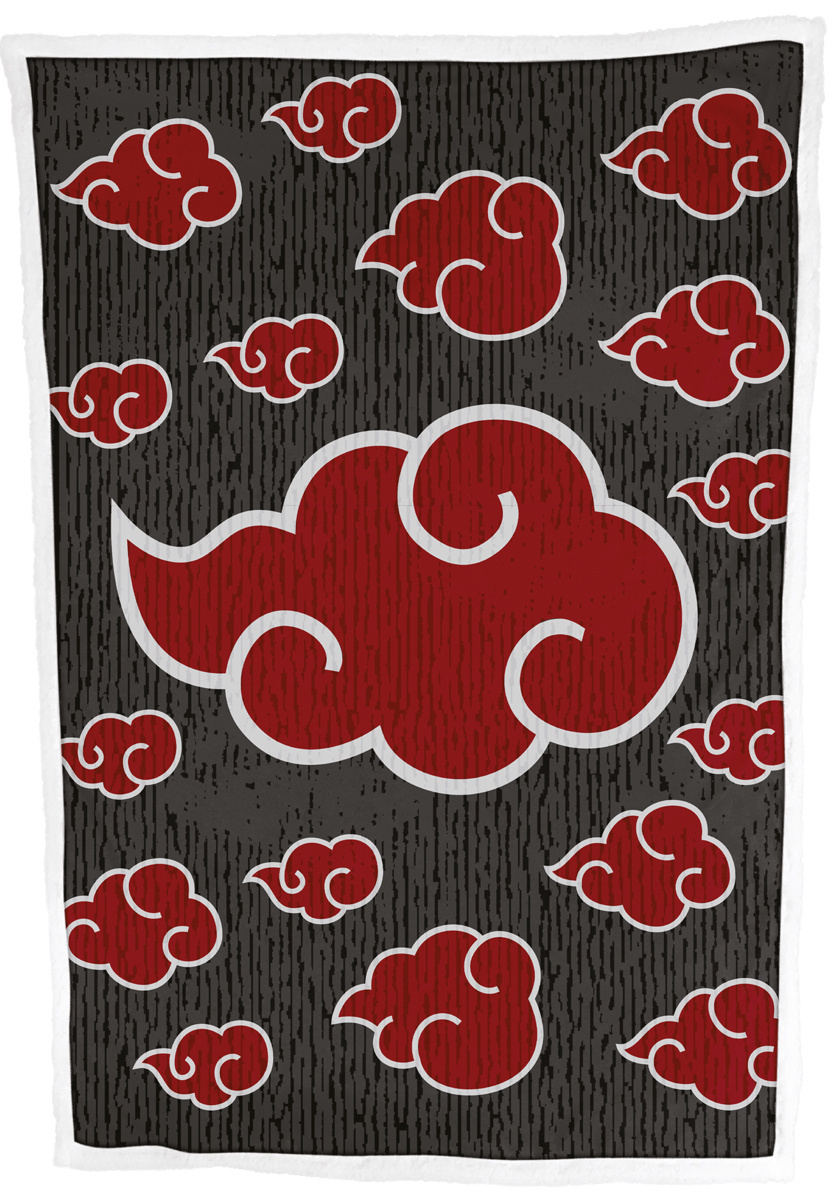 Naruto Sherpa Fleecedeken, Red Cloud - 100 x 150 cm - Polyester