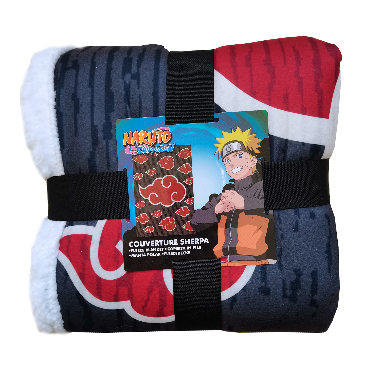 Naruto Sherpa Fleecedeken, Red Cloud - 100 x 150 cm - Polyester
