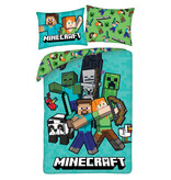 Minecraft Dekbedovertrek Fight Mode - 140 x 200 cm  / 70 x 90 cm - Polyester