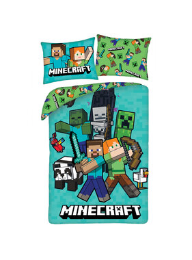 Minecraft Dekbedovertrek Fight Mode 140 x 200 cm  / 70 x 90 cm Polyester