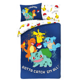 Pokemon Dekbedovertrek Catch - 140 x 200 cm  / 70 x 90 cm - Polyester