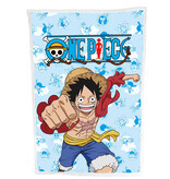 One Piece Sherpa Fleecedeken, piraat - 100 x 150 cm - Polyester