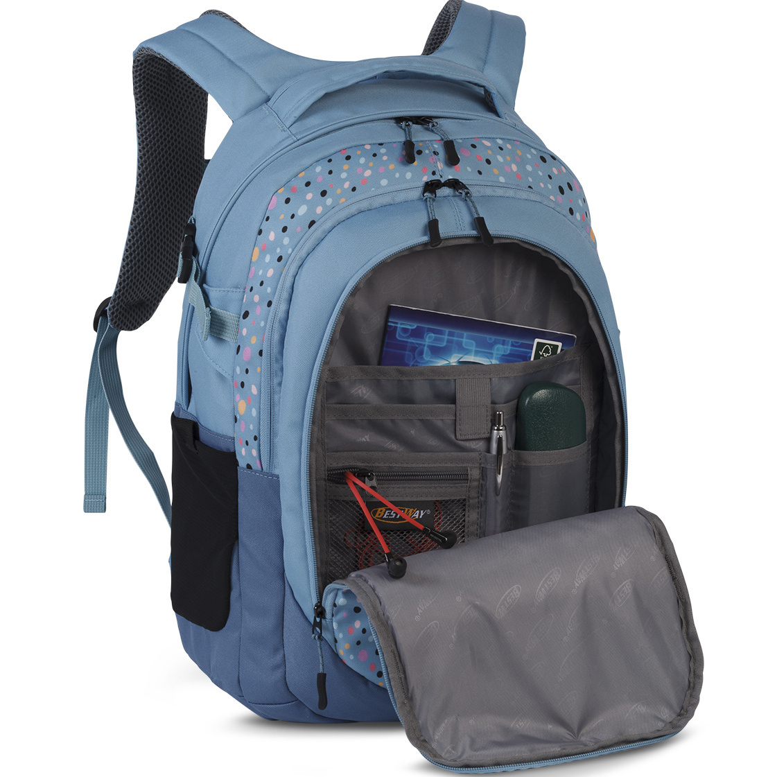 Bestway Backpack Evolution Air, Dots - 48 x 31 x 19 cm - Polyester