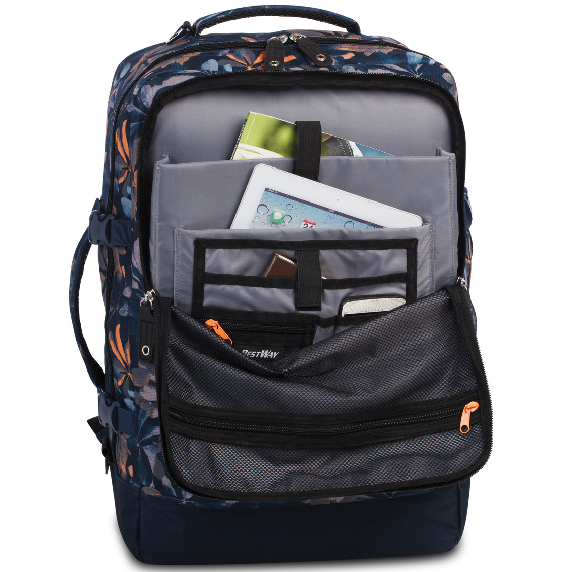 Bestway Backpack Cabin Pro, Leaves - 54 x 35 x 23 cm - Polyester