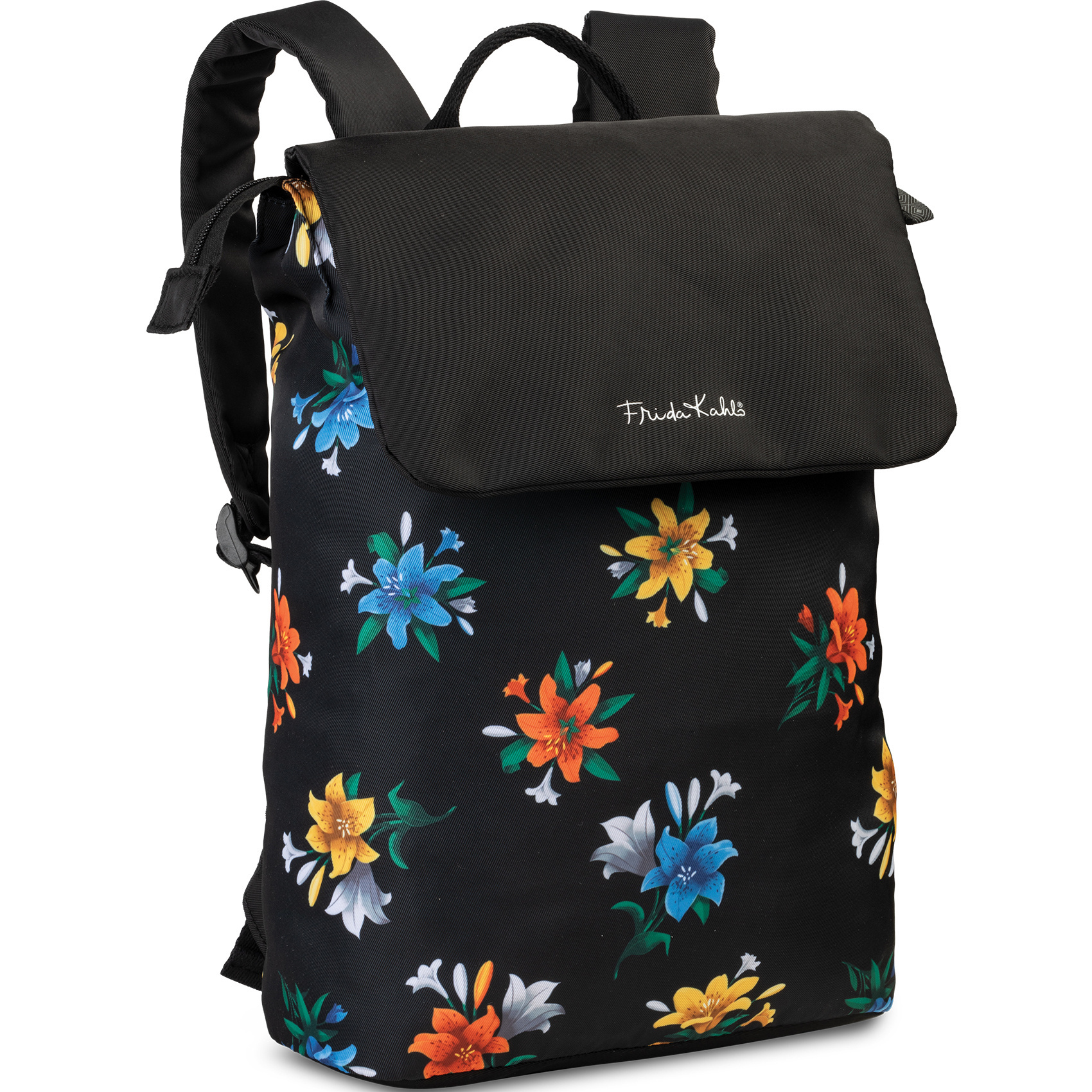 Frida Kahlo Backpack, Flower - 40 x 27 x 13 cm - Polyester