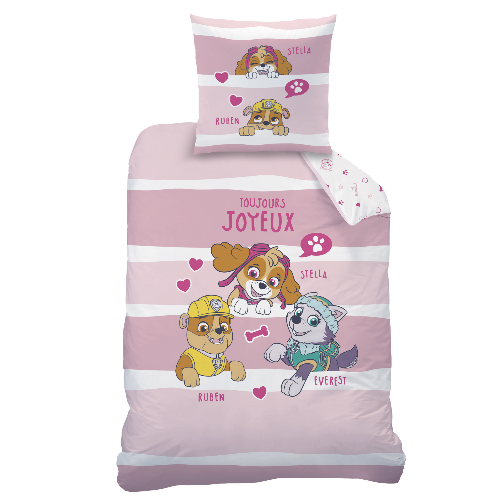 Paw Patrol Duvet cover Sweet - 140 x 200 + 63 x 63 cm - Cotton