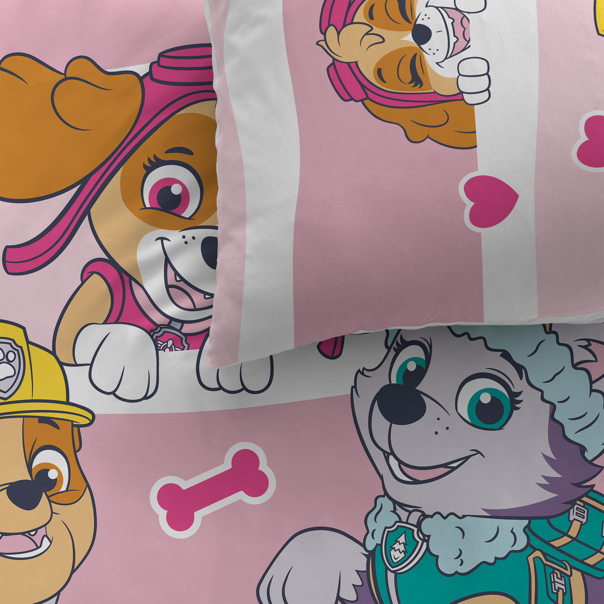 Paw Patrol Duvet cover Sweet - 140 x 200 + 63 x 63 cm - Cotton
