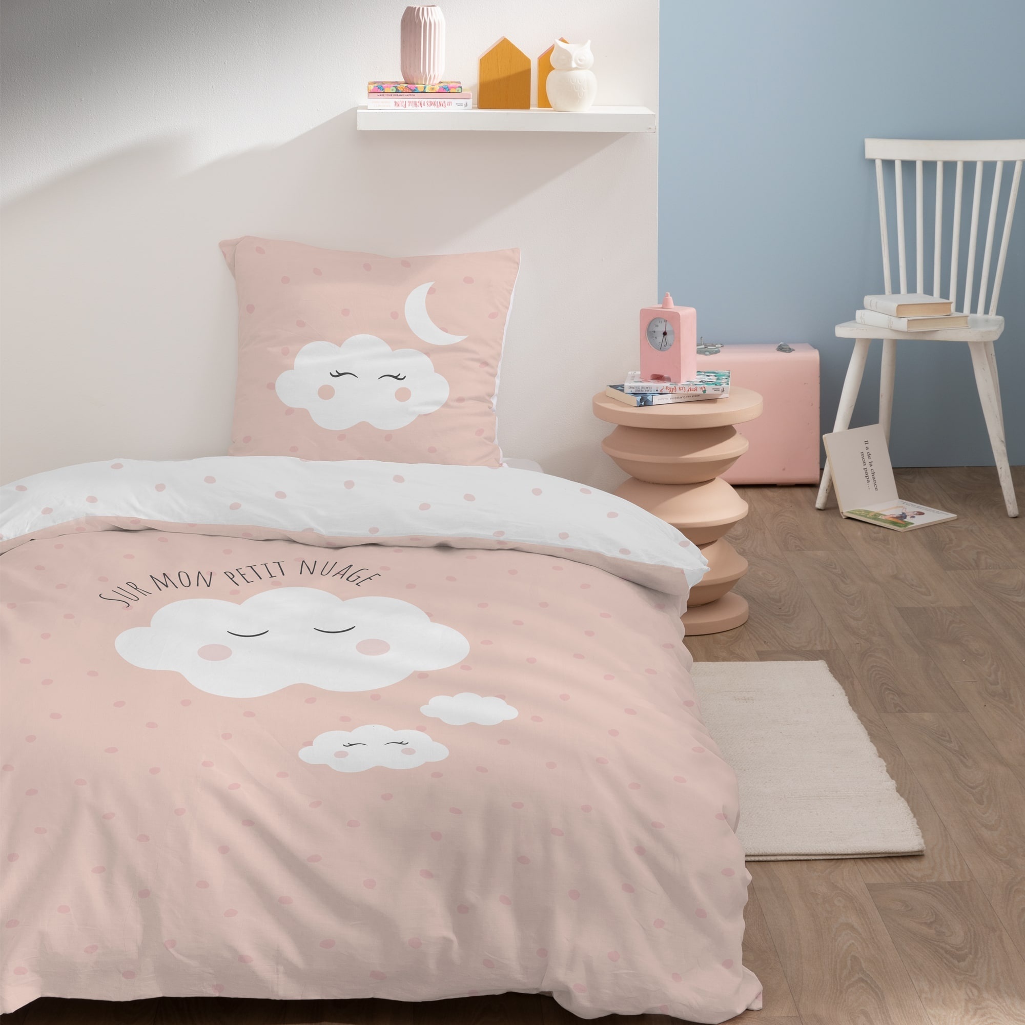 Matt & Rose Duvet cover, Clouds - Single - 140 x 200 + 63 x 63 cm - Cotton