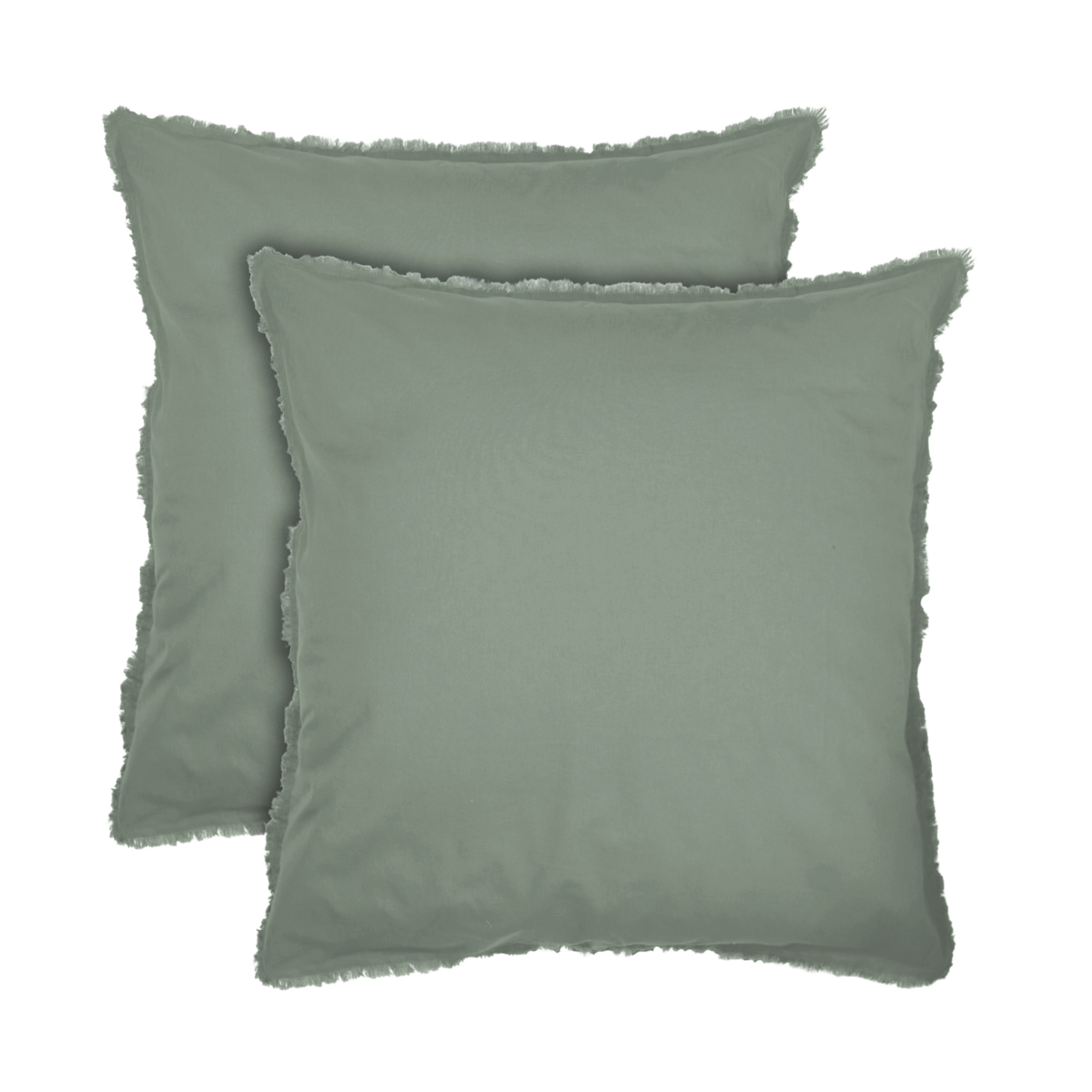 Matt & Rose Duvet cover Moss green -240 x 220 + 2x 65 x 65 cm - Washed cotton
