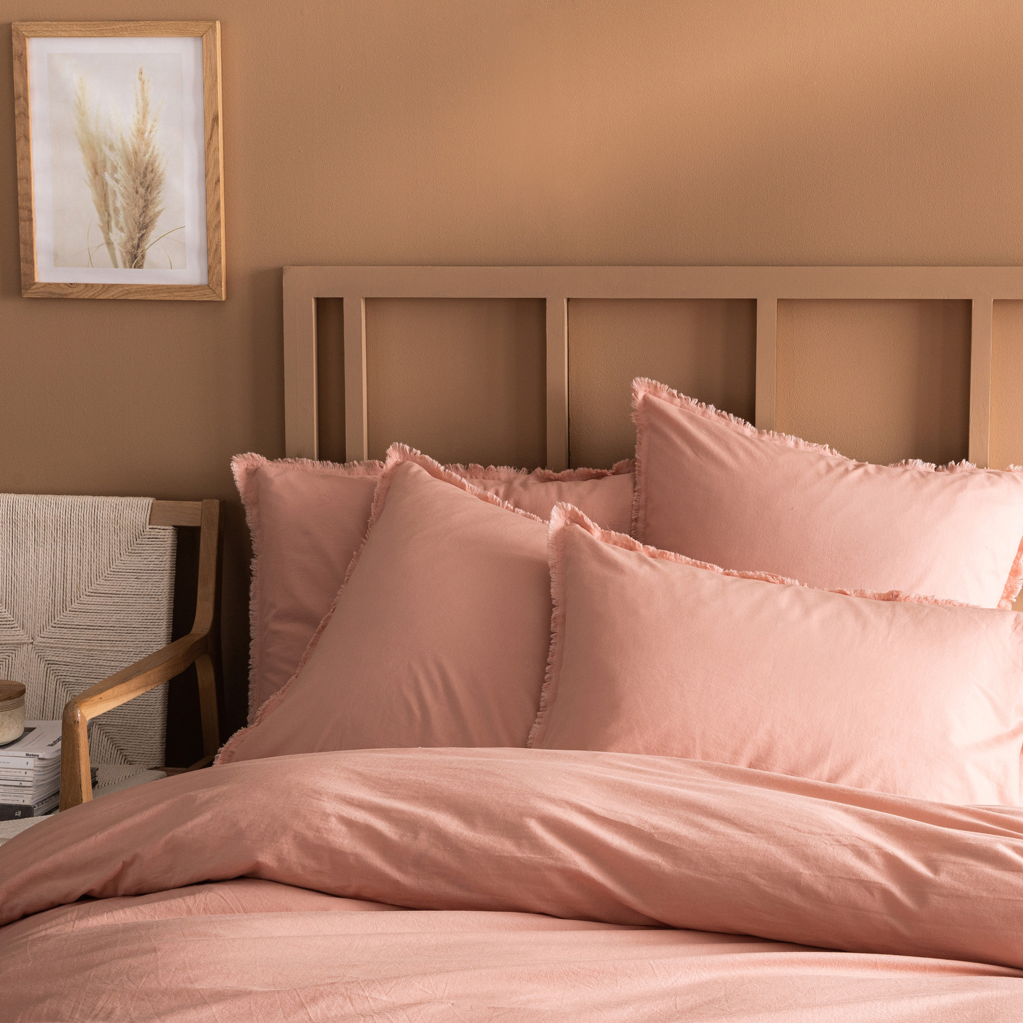 Matt & Rose Duvet cover Nude - 260 x 240 + 2x 65 x 65 cm - Washed Cotton