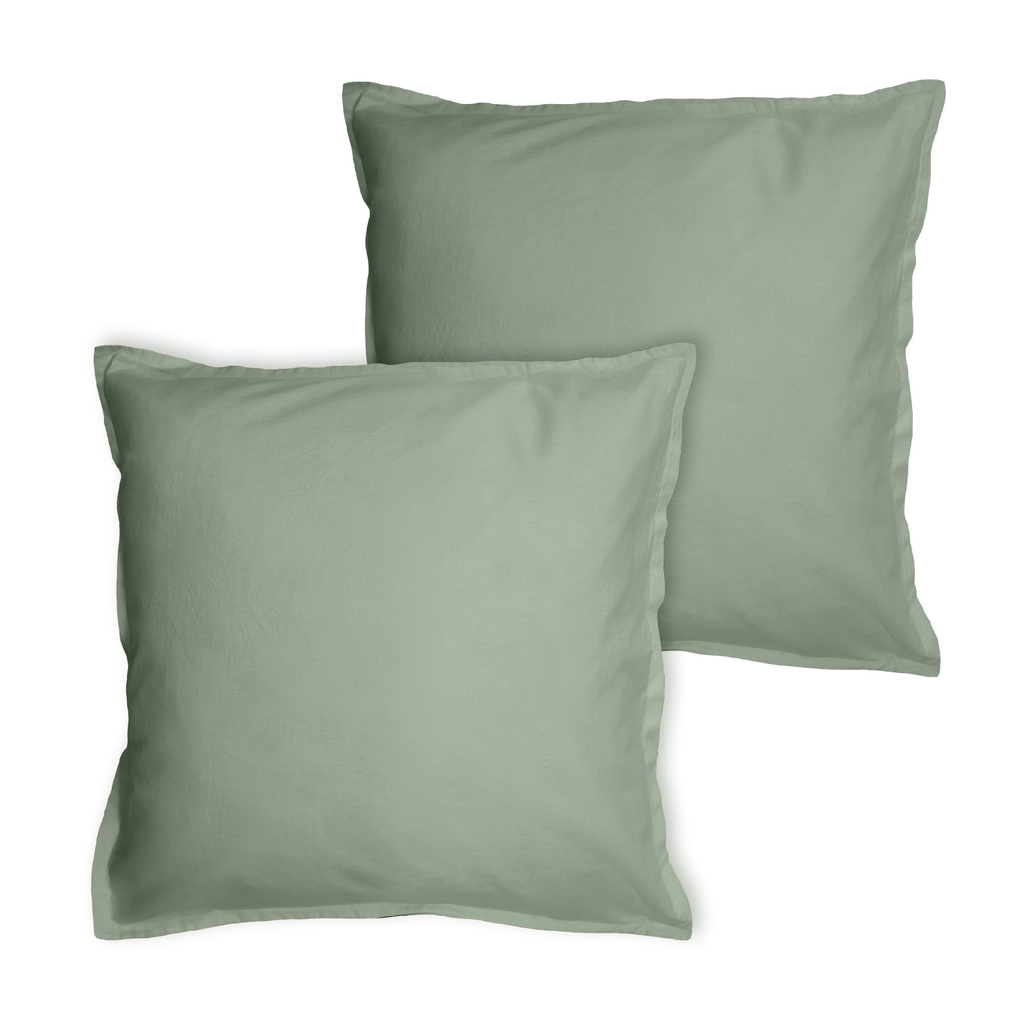 Matt & Rose Dekbedovertrek Mosgroen - 240 x 220 + 2x 65 x 65 cm - Gewassen katoen