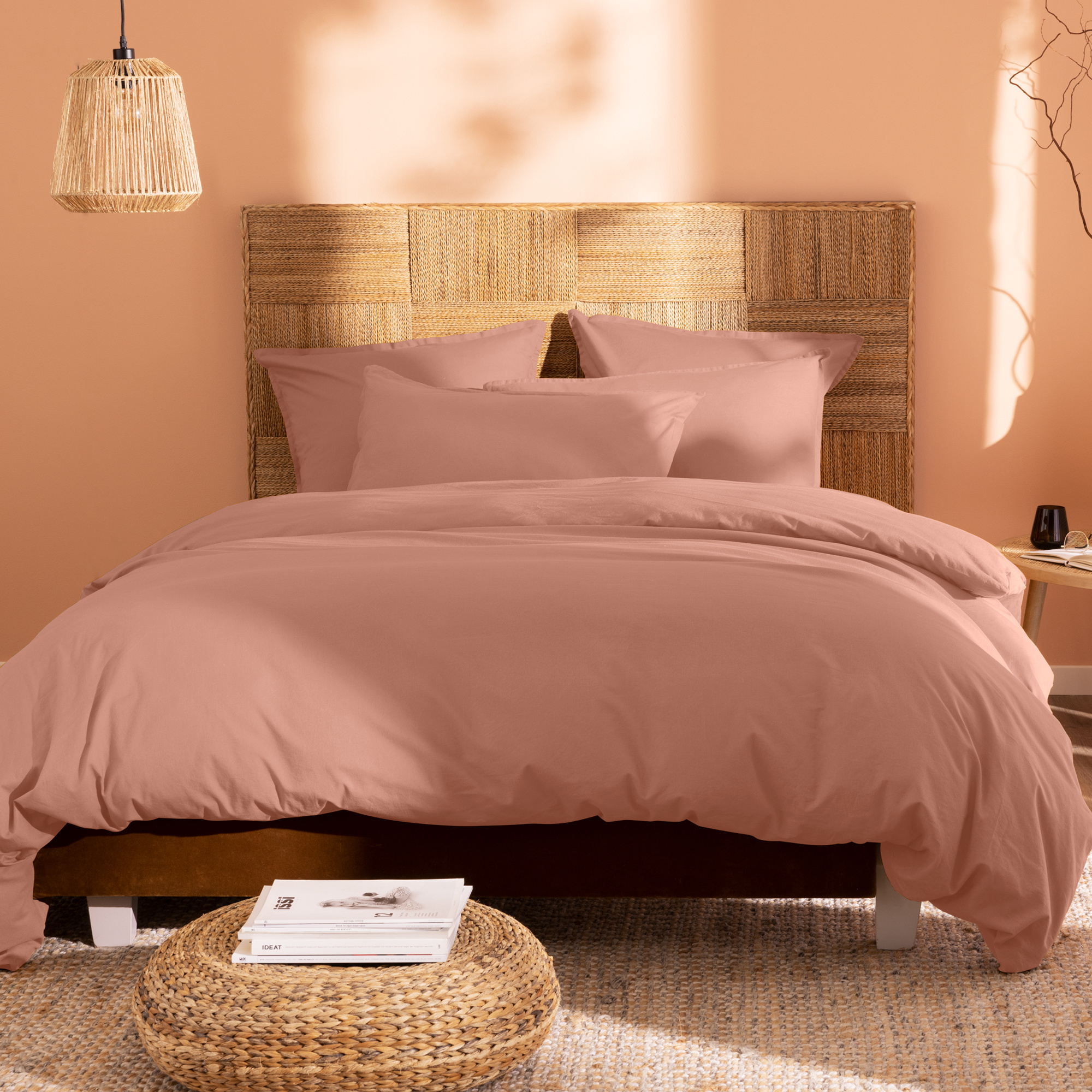Matt & Rose Duvet cover Nude - 240 x 220 + 2x 65 x 65 cm - Washed cotton