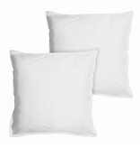 Matt & Rose Dekbedovertrek Wit - 260 x 240 + 2x 65 x 65 cm - Gewassen katoen