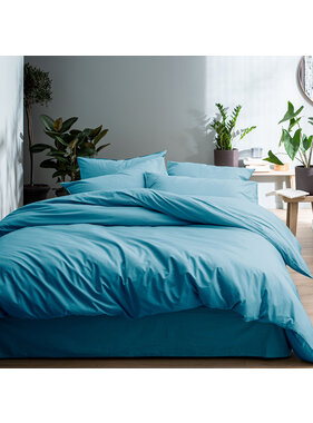 Matt & Rose Duvet cover Ice blue 240 x 220 + 65 x 65 Washed cotton