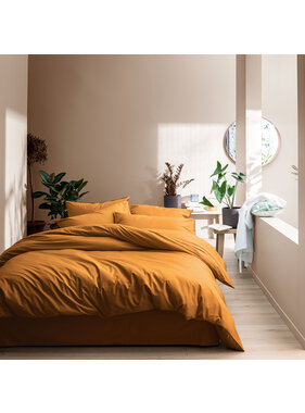 Matt & Rose Dekbedovertrek Caramel 240 x 220 + 65 x 65 Gewassen katoen