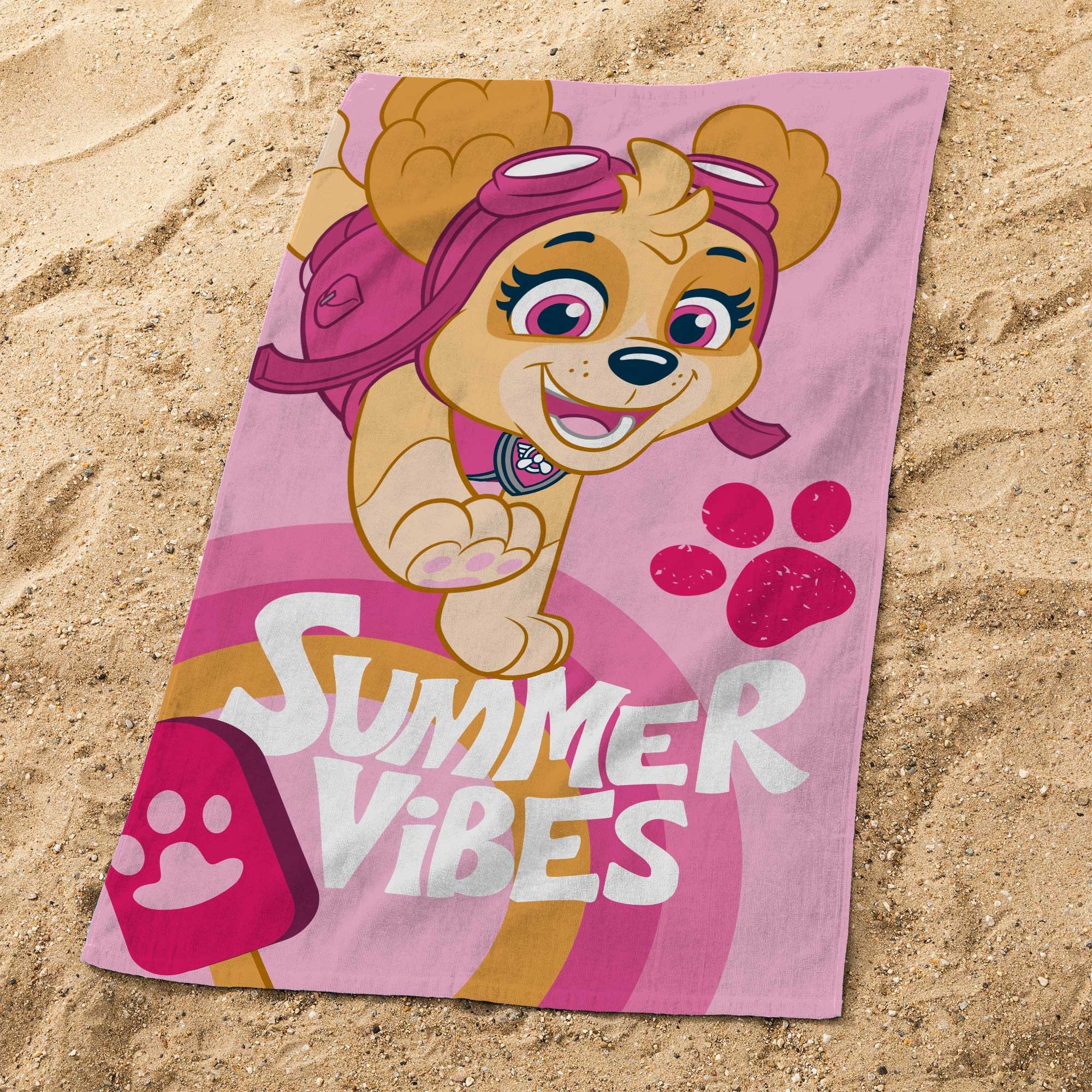 Paw Patrol Beach towel, Summer Vibes - 70 x 120 cm - Cotton