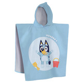 Bluey Poncho / Bathcape, Hooray - 60 x 120 cm - Cotton