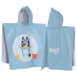 Bluey Poncho / Bathcape, Hooray - 60 x 120 cm - Cotton