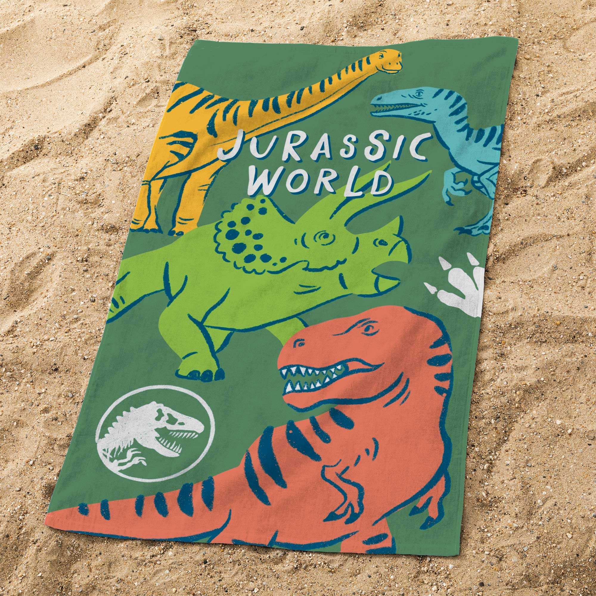 Jurassic World Beach towel Quatro Khaki - 70 x 120 cm - Cotton